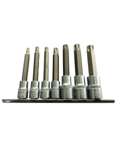 JBM 53084 Juego de 7 puntas torx de 3/8" y 1/2"