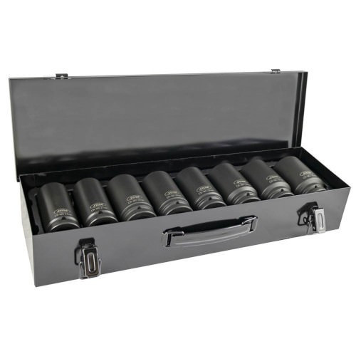 JBM 53470 Set de 8 vasos de impacto largos hexagonal De 3/4"