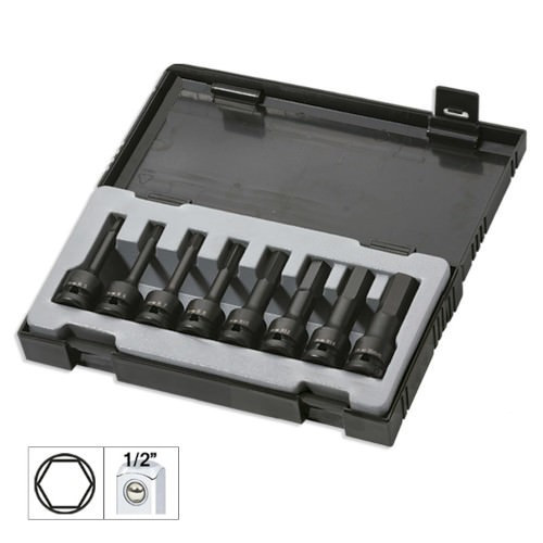 JBM 52339 Set de 8 puntas de impacto hexagonal de 1/2"