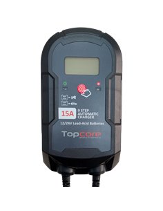 Cargador de baterías Topcore 15A 12/24V 9 pasos