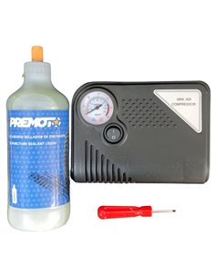 Kit reparador de pinchazos con compresor RP-500