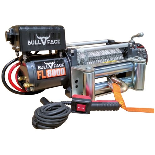 Cabrestante Bullface 12V 8000 libras W-8FL-BF/5