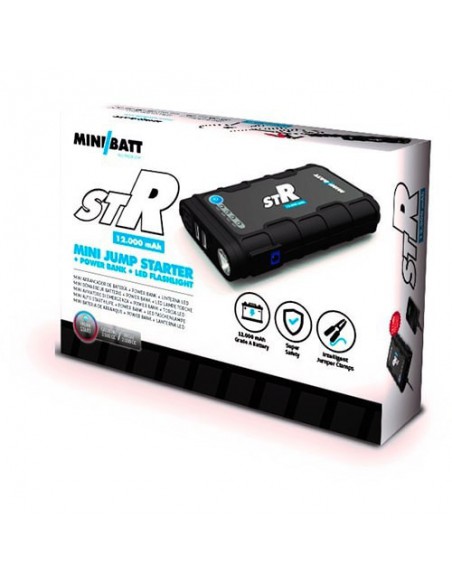 MiniBatt 12T - Arrancador cargador batería coches, motos